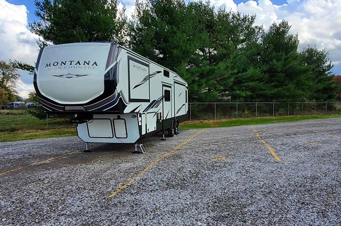 rv on lot for storage
